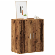 Schoenenkast 60x35x70 cm bewerkt hout oud houtkleurig