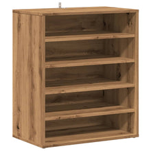 Schoenenkast 60x35x70 cm bewerkt hout artisanaal eikenkleur