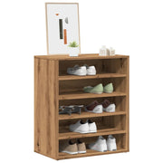 Schoenenkast 60x35x70 cm bewerkt hout eiken