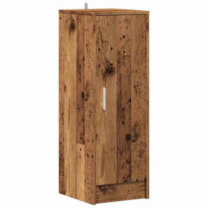 Schoenenkast 32x35x92 cm bewerkt hout oud houtkleurig