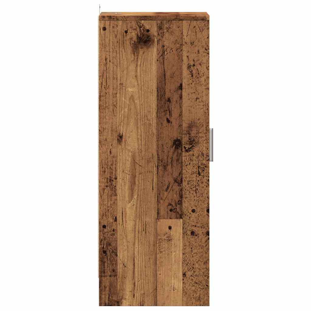 Schoenenkast 32x35x92 cm bewerkt hout oud houtkleurig