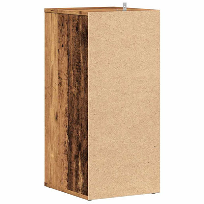 Schoenenkast 32x35x70 cm bewerkt hout oud houtkleurig