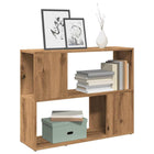 Boekenkast kamerscherm 80x24x63 cm eikenkleur