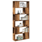 Bookshelf/room divider 80x24x186 cm vintage wood color