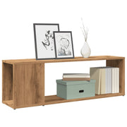 Tv-meubel 100x24x32 cm bewerkt hout eikenkleur