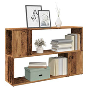 Boekenkast 100x24x63 cm bewerkt hout oud houtkleurig