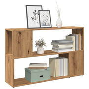 Boekenkast 100x24x63 cm bewerkt hout eikenkleur