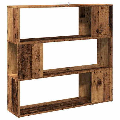 Boekenkast/kamerscherm 100x24x94 cm oud houtkleurig