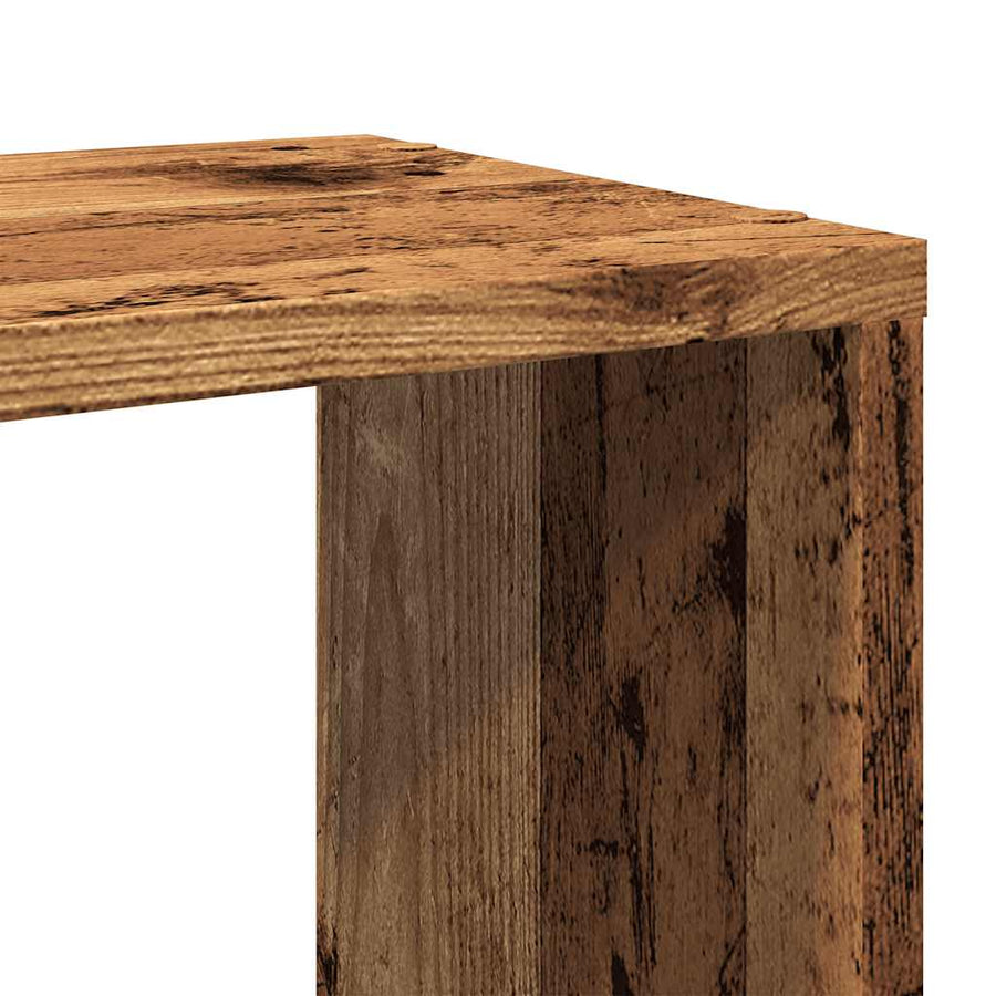 Boekenkast/kamerscherm 100x24x94 cm oud houtkleurig