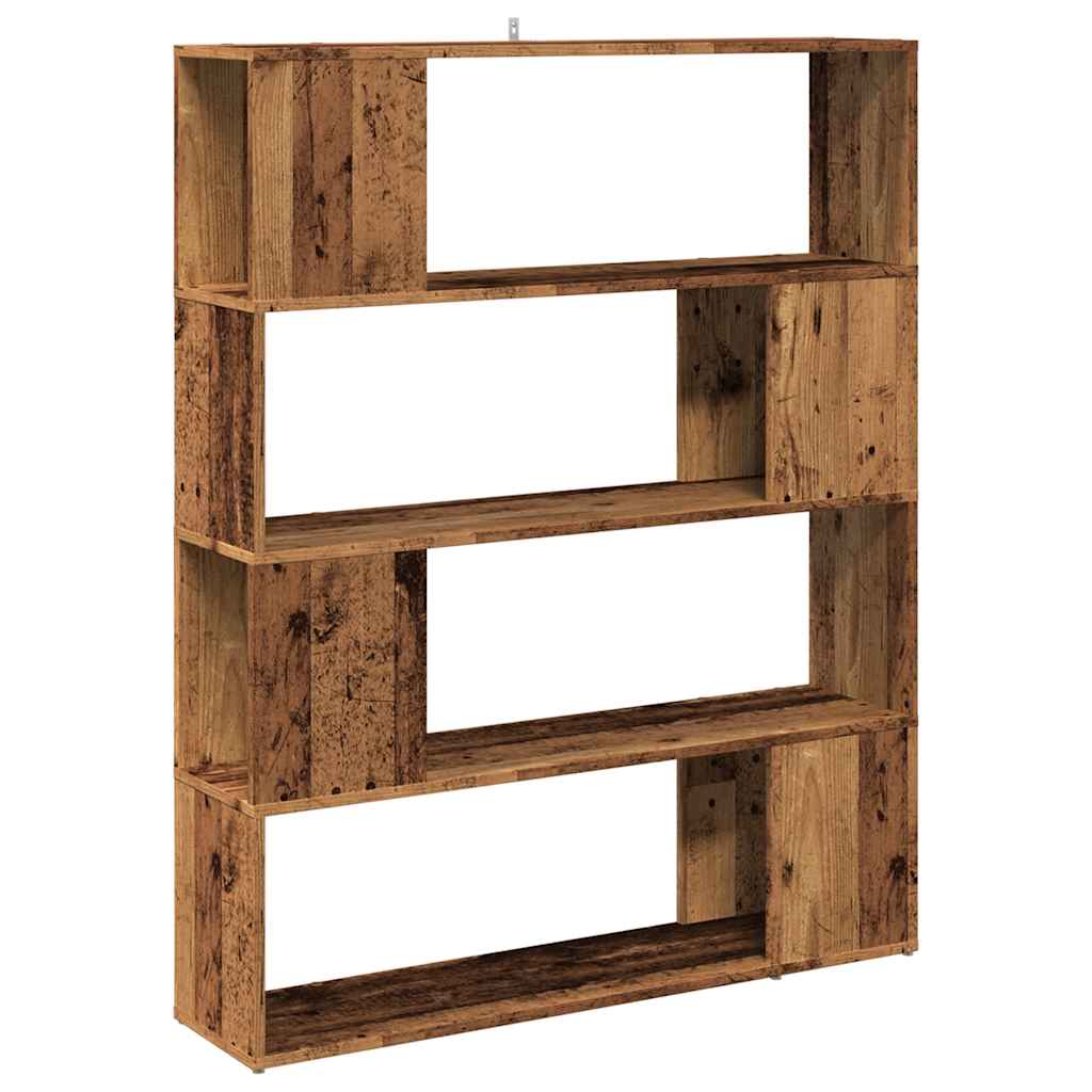 Boekenkast / kamerscherm 100x24x124,5 cm oud houtkleurig