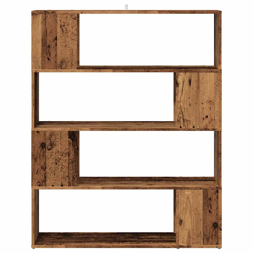 Boekenkast / kamerscherm 100x24x124,5 cm oud houtkleurig