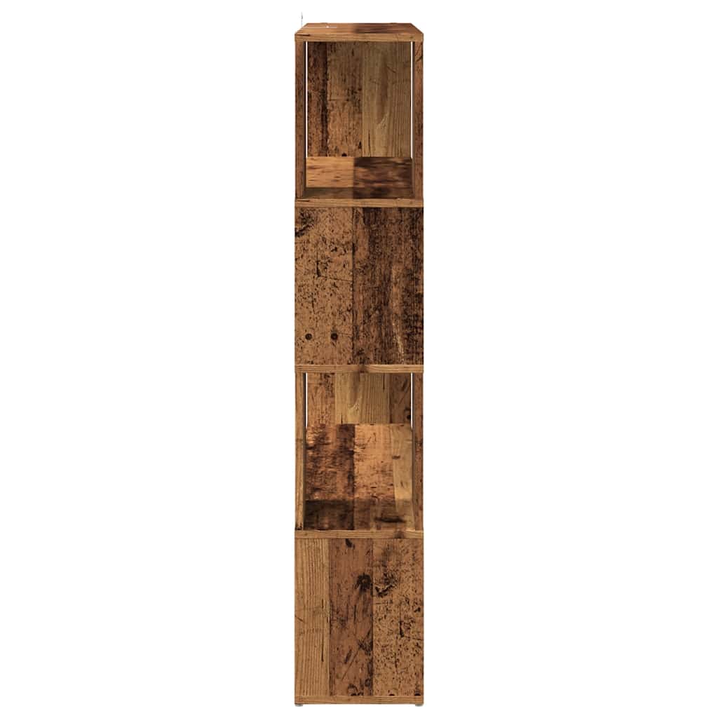Boekenkast / kamerscherm 100x24x124,5 cm oud houtkleurig
