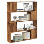 Bookcase / room divider 100x24x124.5 cm antique wood look