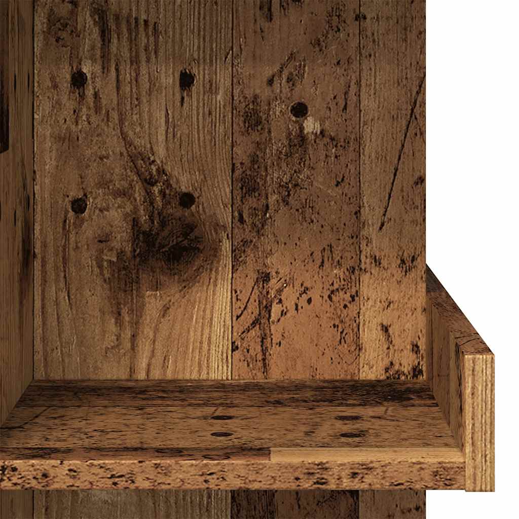 Bartafel met opbergrek 100x48x101,5 cm oud houtkleurig