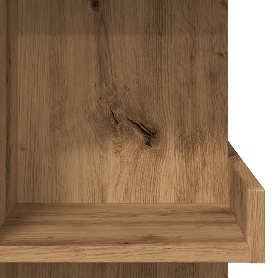 Bartafel met opbergrek 100x50x101,5 cm artisanaal eikenkleurig