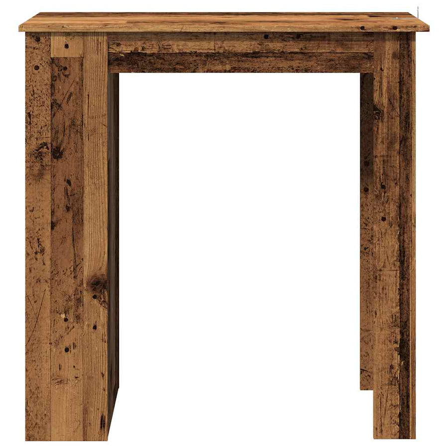 Bartafel met opbergrek 102x50x103,5 cm oud houtkleurig