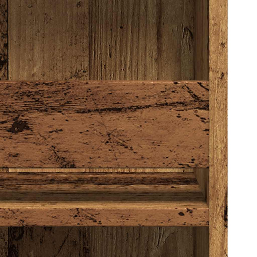 Bartafel met opbergrek 102x50x103,5 cm oud houtkleurig