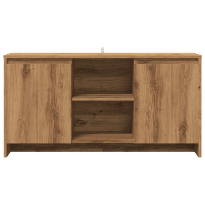 Tv-meubel 102x37,5x52,5 cm bewerkt hout artisanaal eikenkleur