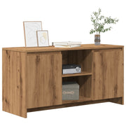 Tv-meubel 102x37,5x52,5 cm bewerkt hout eikenkleur