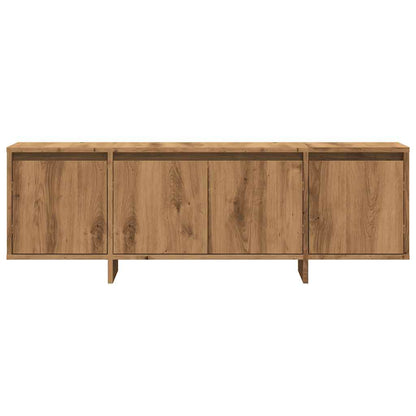 Tv-meubel 120x30x40,5 cm bewerkt hout artisanaal eikenkleurig
