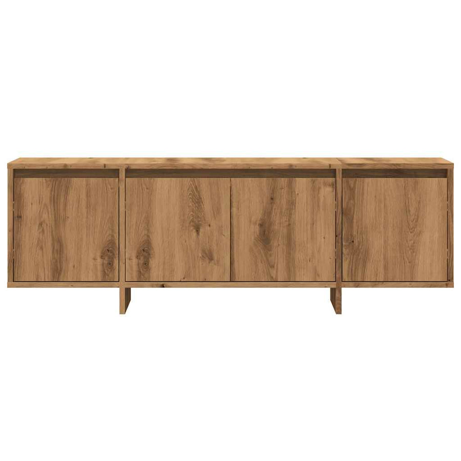 Tv-meubel 120x30x40,5 cm bewerkt hout artisanaal eikenkleurig