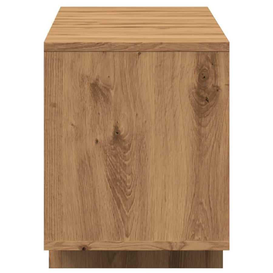 Tv-meubel 120x30x40,5 cm bewerkt hout artisanaal eikenkleurig