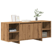 Tv-meubel 130x35x50 cm bewerkt hout eikenkleur