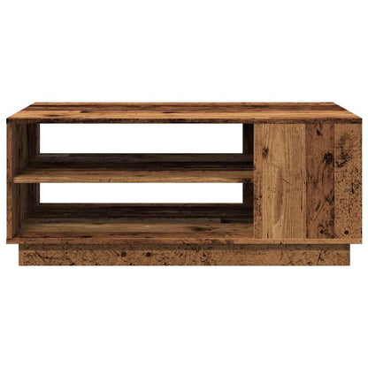 Salontafel 102x55x43 cm bewerkt hout oud houtkleurig