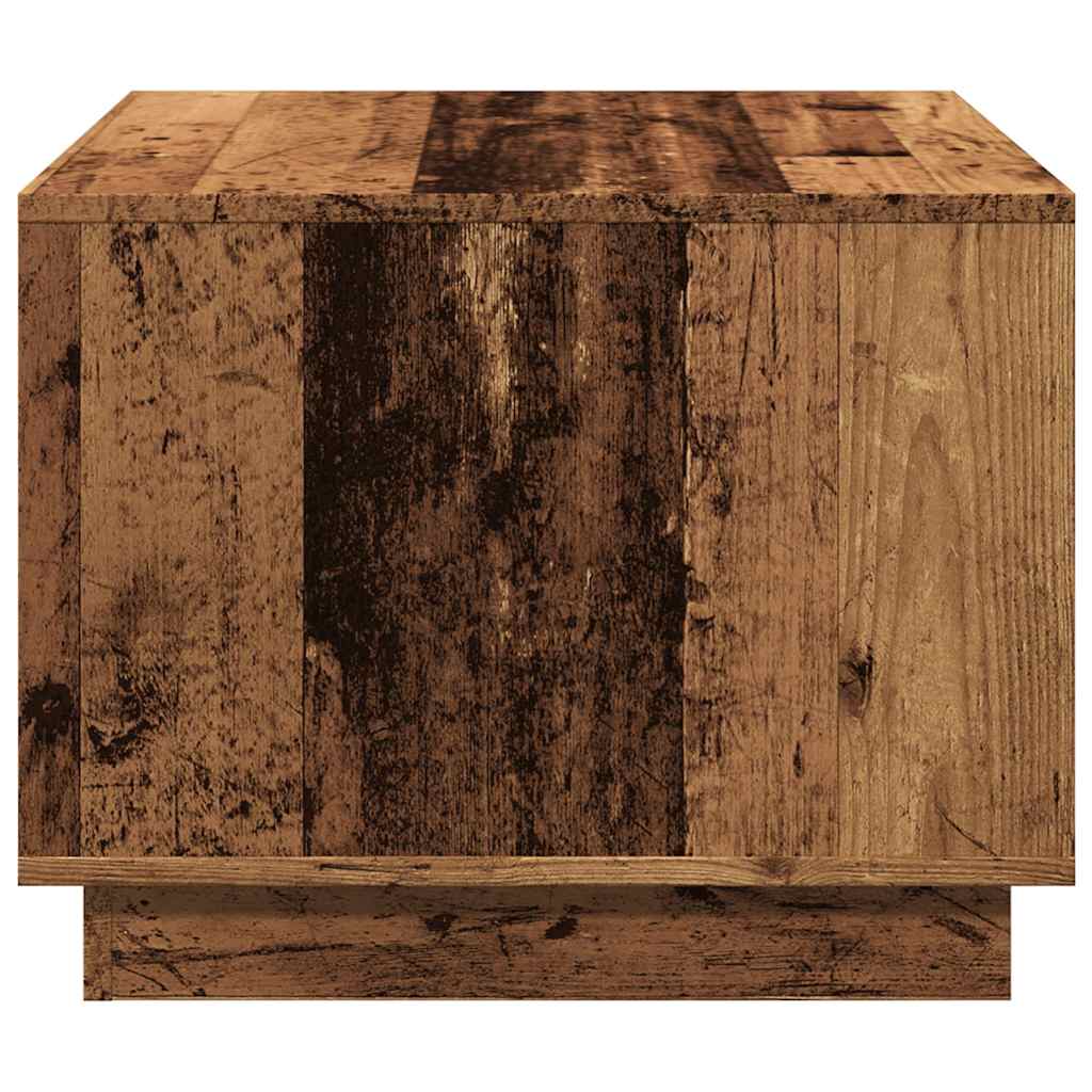 Salontafel 55x55x42 cm bewerkt hout oud houtkleurig