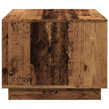 Salontafel 55x55x42 cm bewerkt hout oud houtkleurig