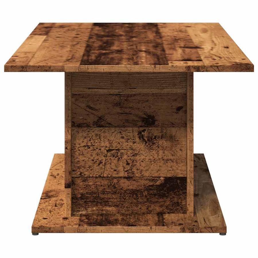 Salontafel 102x55,5x40 cm bewerkt hout oude houtkleurig