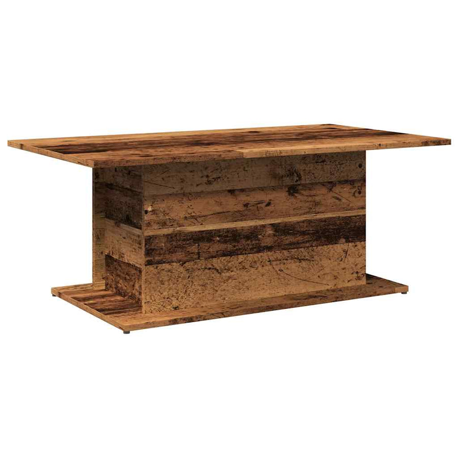 Salontafel 102x55,5x40 cm bewerkt hout oude houtkleurig