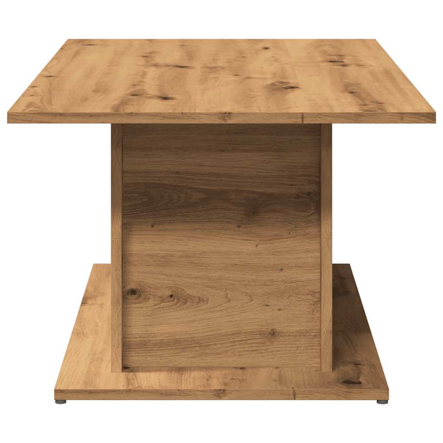 Salontafel 102x55,5x40 cm bewerkt hout artisanaal eikenkleur