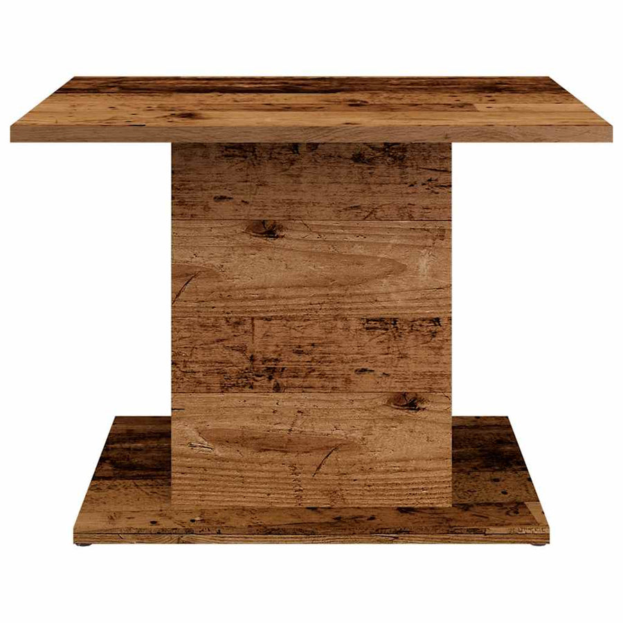 Salontafel 55,5x55,5x40 cm bewerkt hout oud houtkleurig