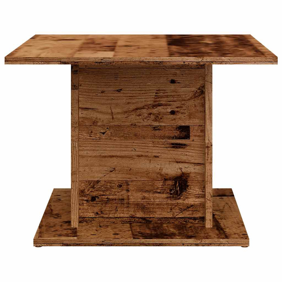 Salontafel 55,5x55,5x40 cm bewerkt hout oud houtkleurig