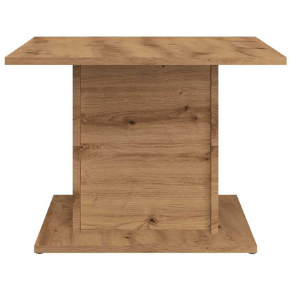 Salontafel 55,5x55,5x40 cm bewerkt hout artisanaal eikenkleur
