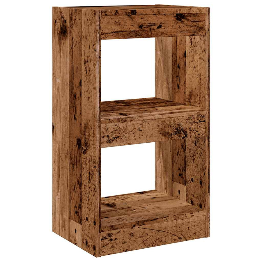 Boekenkast / kamerscherm 40x30x72 cm oud houtkleurig