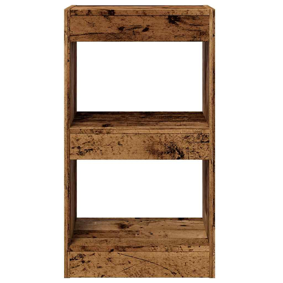 Boekenkast / kamerscherm 40x30x72 cm oud houtkleurig