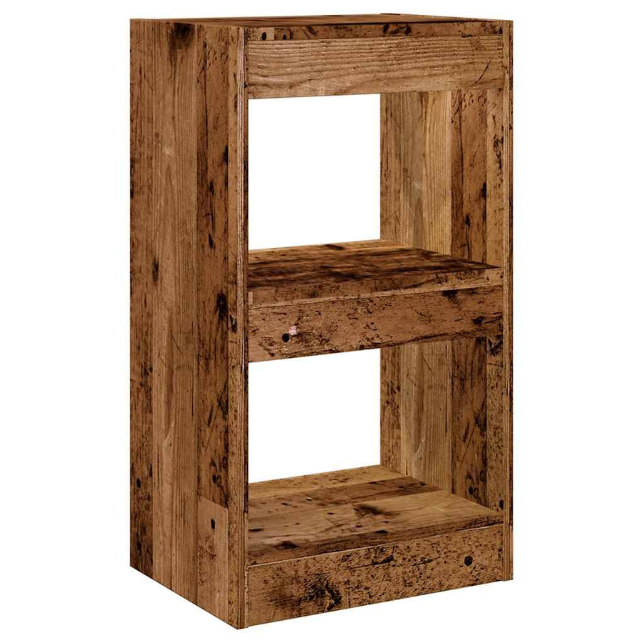 Boekenkast / kamerscherm 40x30x72 cm oud houtkleurig