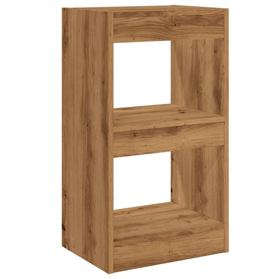 Boekenkast/kamerscherm 40x30x72 cm artisanaal eikenkleur