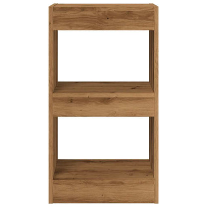 Boekenkast/kamerscherm 40x30x72 cm artisanaal eikenkleur