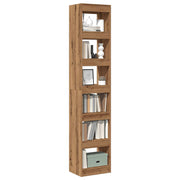 Boekenkast kamerscherm 40x30x198 cm eikenkleur