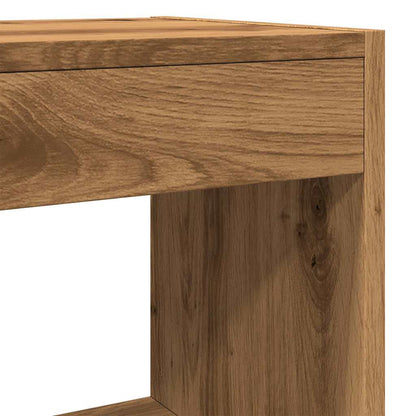 Boekenkast/kamerscherm 80x30x72 cm artisanaal eikenkleur