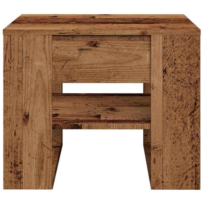Salontafel 55,5x55x45 cm bewerkt hout oud houtkleurig