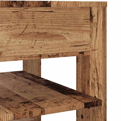Salontafel 55,5x55x45 cm bewerkt hout oud houtkleurig