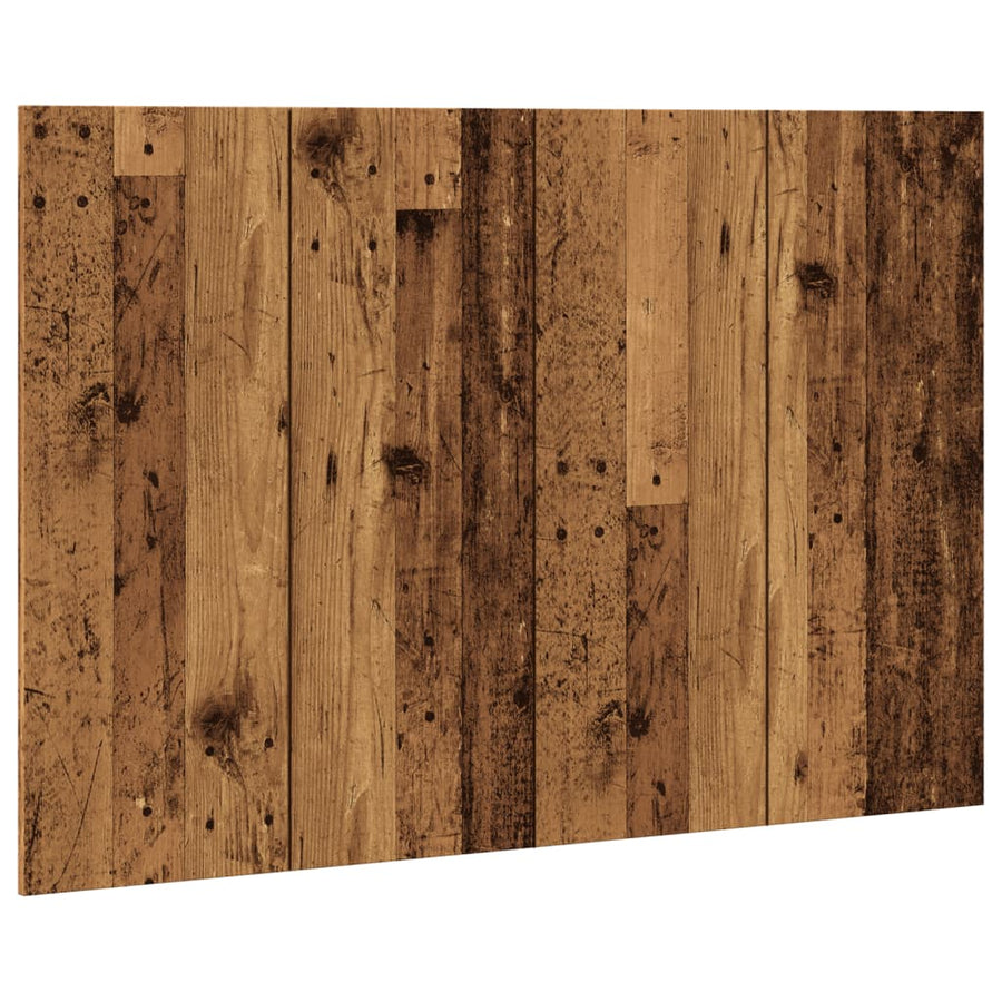 Hoofdeinde 120x1,5x80 cm bewerkt hout oud houtkleurig