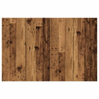 Hoofdeinde 120x1,5x80 cm bewerkt hout oud houtkleurig