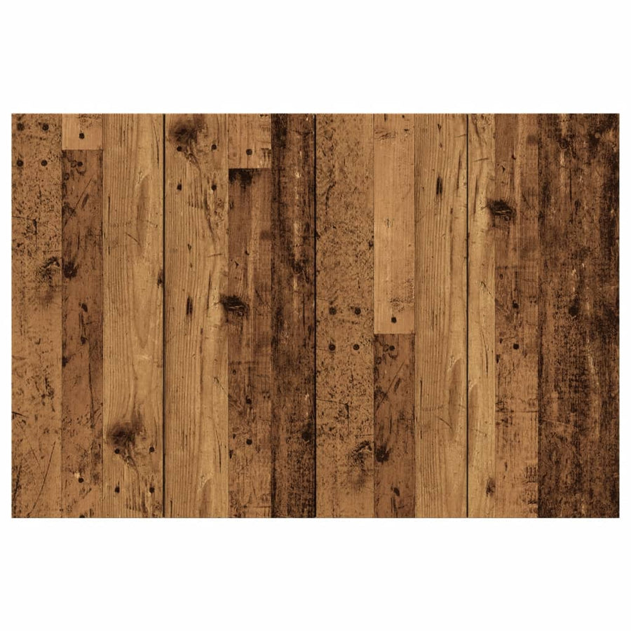 Hoofdeinde 120x1,5x80 cm bewerkt hout oud houtkleurig