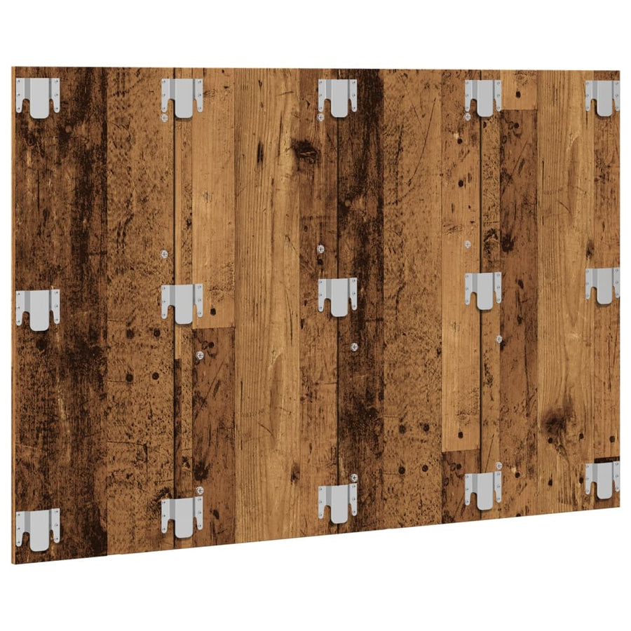 Hoofdeinde 120x1,5x80 cm bewerkt hout oud houtkleurig