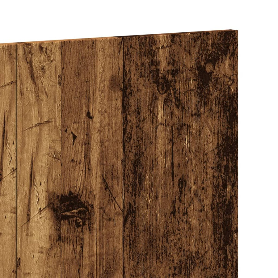 Hoofdeinde 120x1,5x80 cm bewerkt hout oud houtkleurig